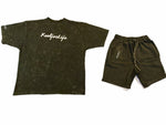 Load image into Gallery viewer, Koolforlife Acid Wash Short Set
