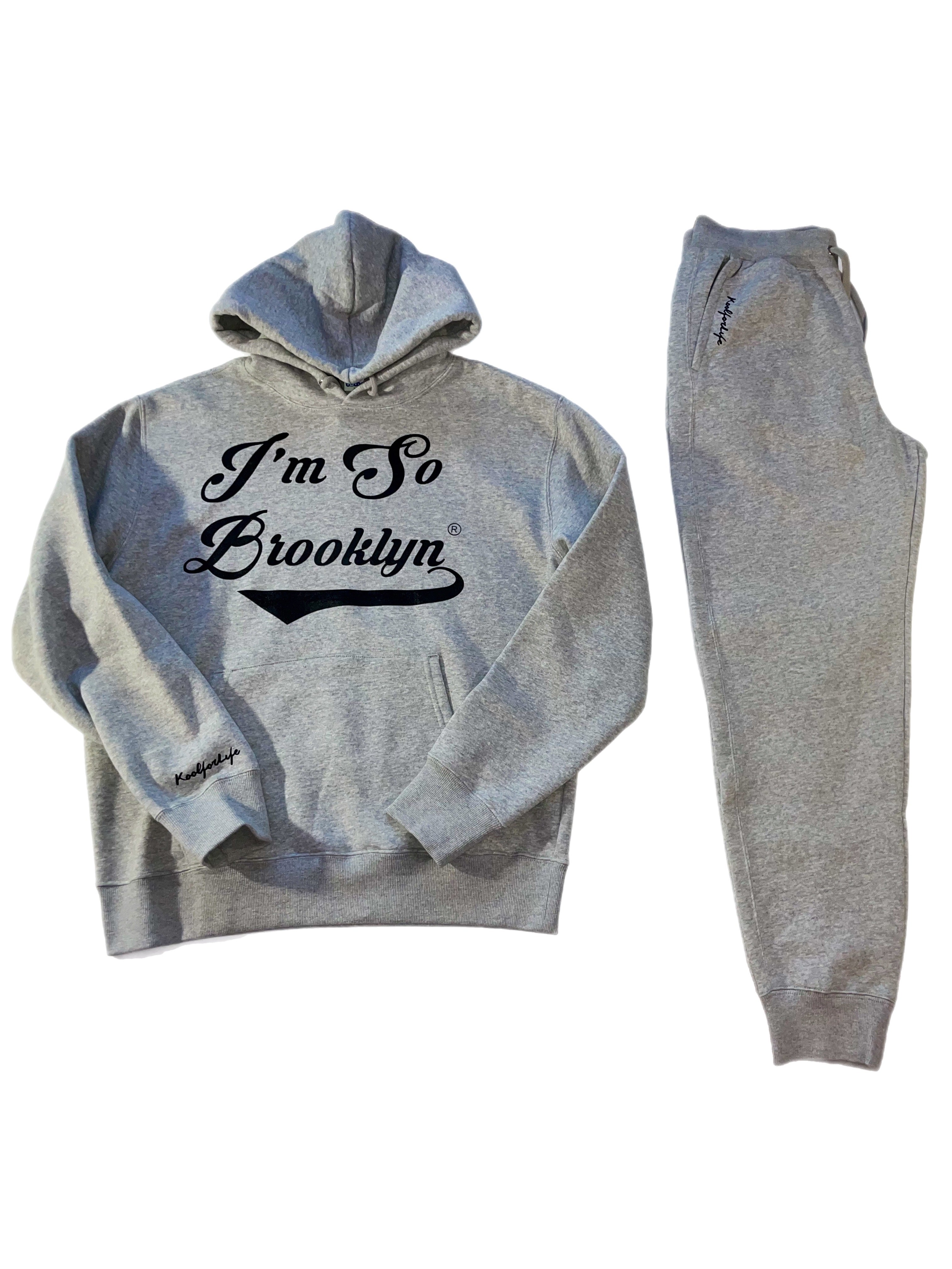 Copy of I'M SO BROOKLYN Sweat Suit- Grey