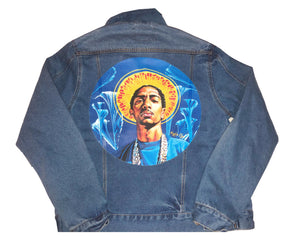 KoolforLife Denim Jacket - Nipsey Hustle Blue Denim