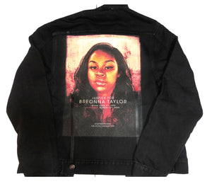KoolforLife Denim Jacket - Breonna Taylor in Black Denim