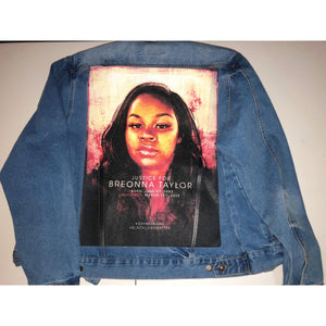 KoolforLife Denim Jacket - Breonna Taylor in Blue Denim