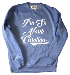 I'M SO NC - Carolina Blue/White