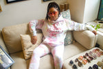 Load image into Gallery viewer, CROWN YOURSELF SIS Sweat Suit- Pink/Lavender Tie-Dye
