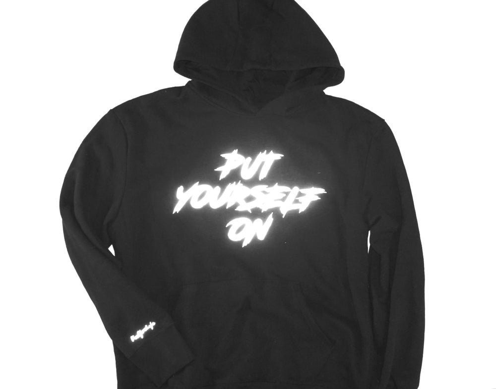 PUT YOURSELF ON - Black/ Reflective Silver