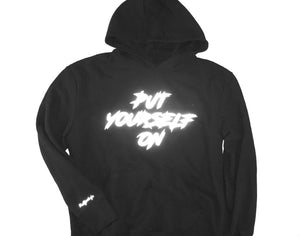 PUT YOURSELF ON - Black/ Reflective Silver