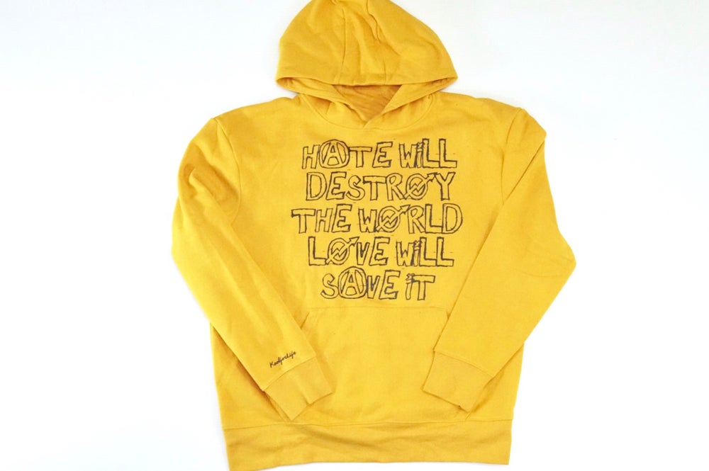 LOVE WILL SAVE Mustard/Black