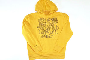 LOVE WILL SAVE Mustard/Black