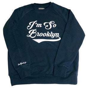 I'M SO BROOKLYN - Navy/White